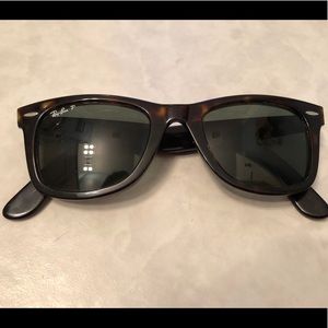 Gently used Tortoise Shell Wayfarer Ray bans